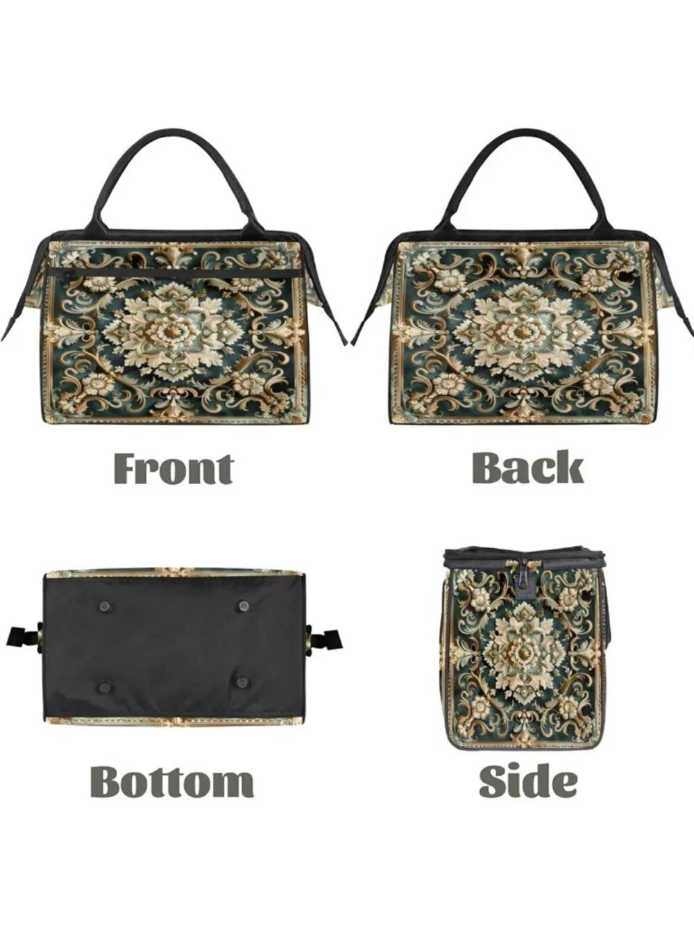 Vintage Waterproof Weekender Bag - Lightweight Travel Duffel for Gym, Yoga
